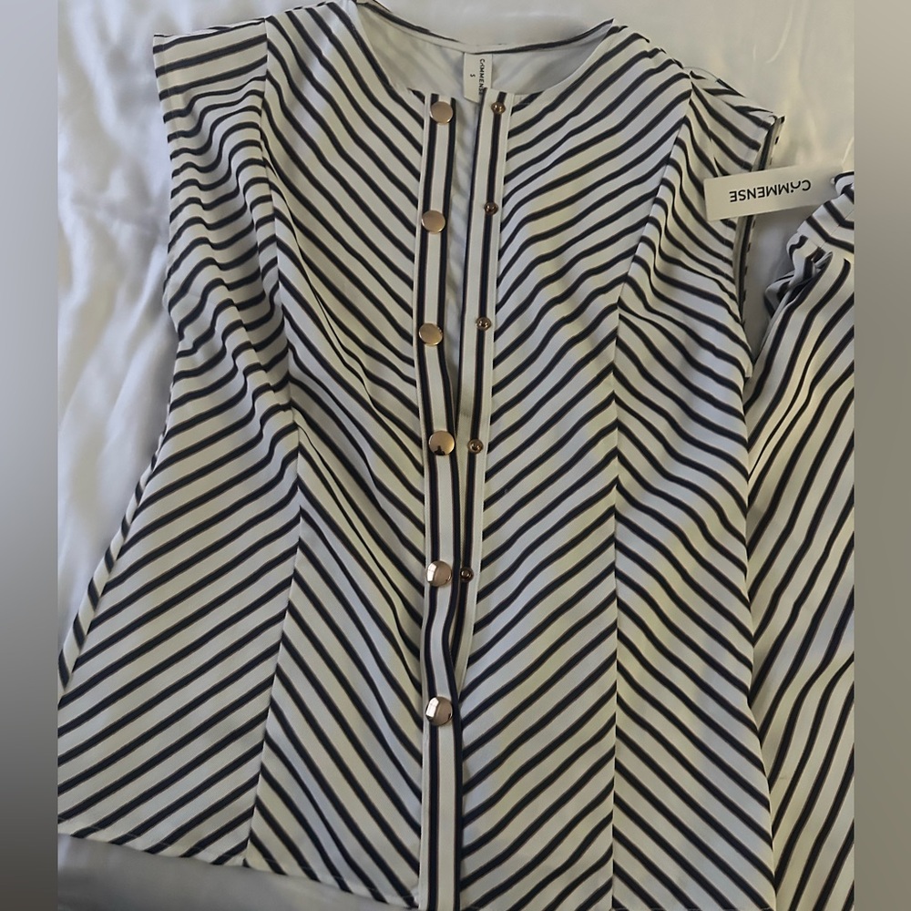 Chic Striped Pantsuit | - Picture 3 of 5